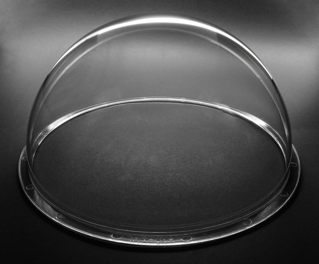 JMX Acrylic/PC CCTV Replacement Clear Camera Dome Cover Security Camera Housing Pet Dog Fence Window Skylight Window (7 Inches, Transparent)