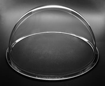 JMX Acrylic/PC CCTV Replacement Clear Camera Dome Cover Security Camera Housing Pet Dog Fence Window Skylight Window 7 Inches, Transparent
