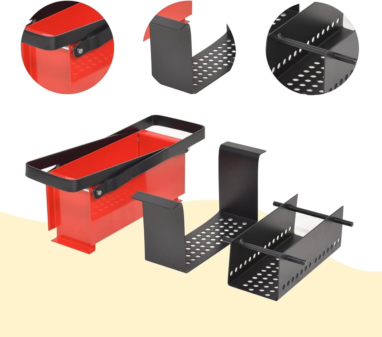 Paper Log Briquette Maker, DIY Recycle Newspaper Briquette Maker, Easy to Assemble, Environmental Protection, Briquette Press for Wood Stove,Wood Stove Fire Brick