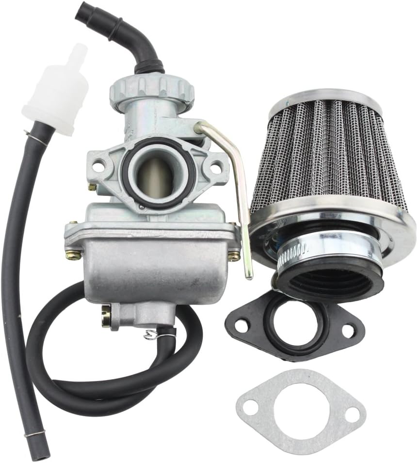 GOOFIT 16mm Carburetor with 35mm Air Filter Replacement for 50cc 70cc 90cc 110cc Horizontal Engine ATV Dirt Bike and Go Kart