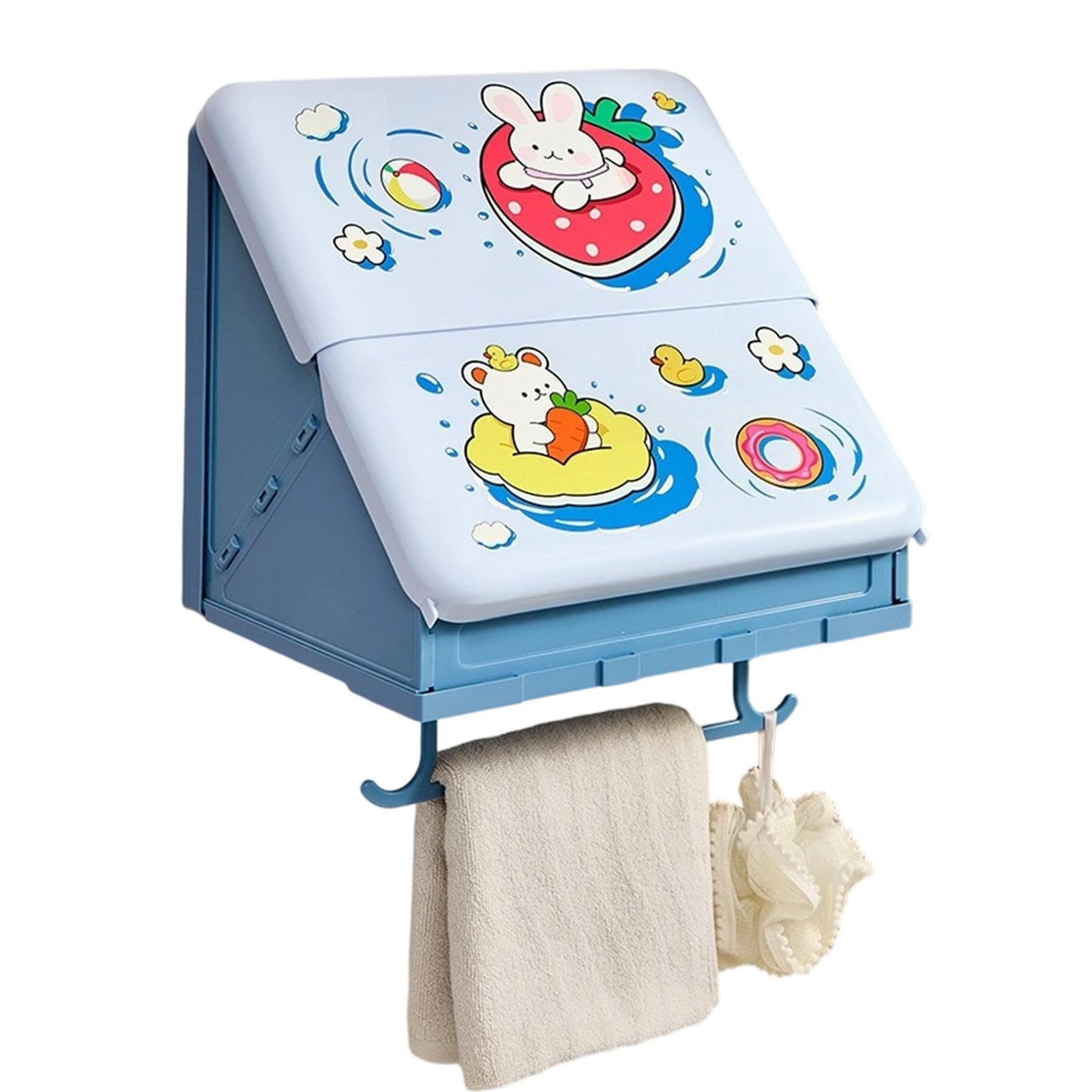 Boîte de rangement pliable murale étanche de 37 cm pour une chambre épurée