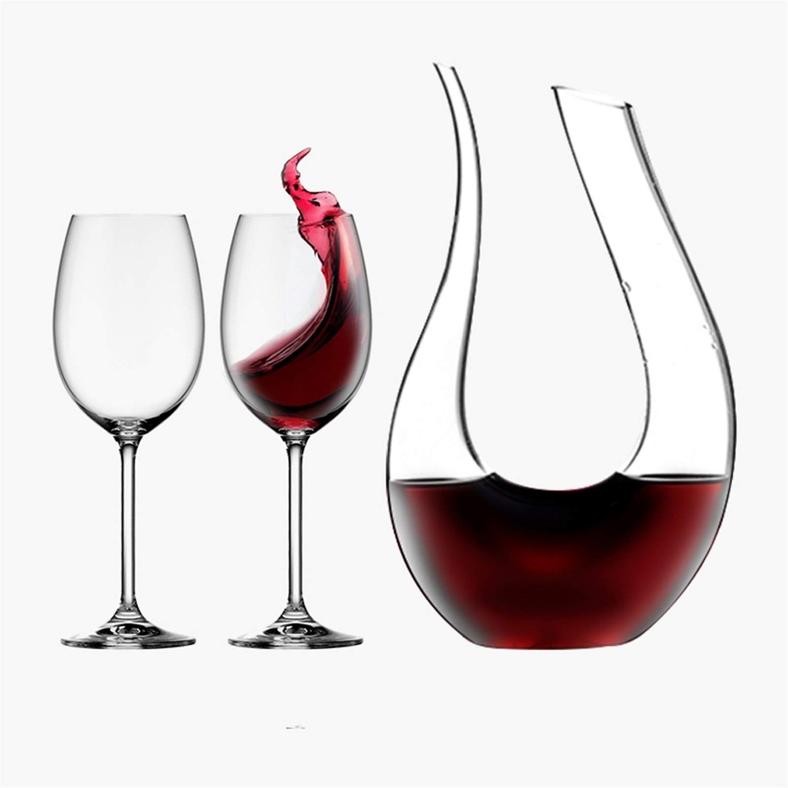 Copa de vino de vino con diseño ergonómico de cristal