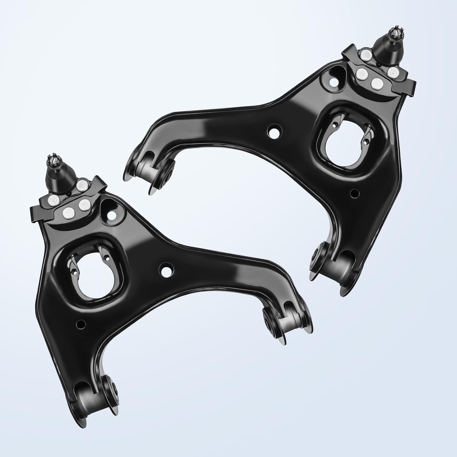 LCWRGS 10pcs Front Suspension Kit Compatible with RWD 1999-2006 Chevy Silverado GMC Sierra 1500, 2 Upper Control Arms 2 Lower Control Arms 4 Tie Rod Ends 2 Sway Bars