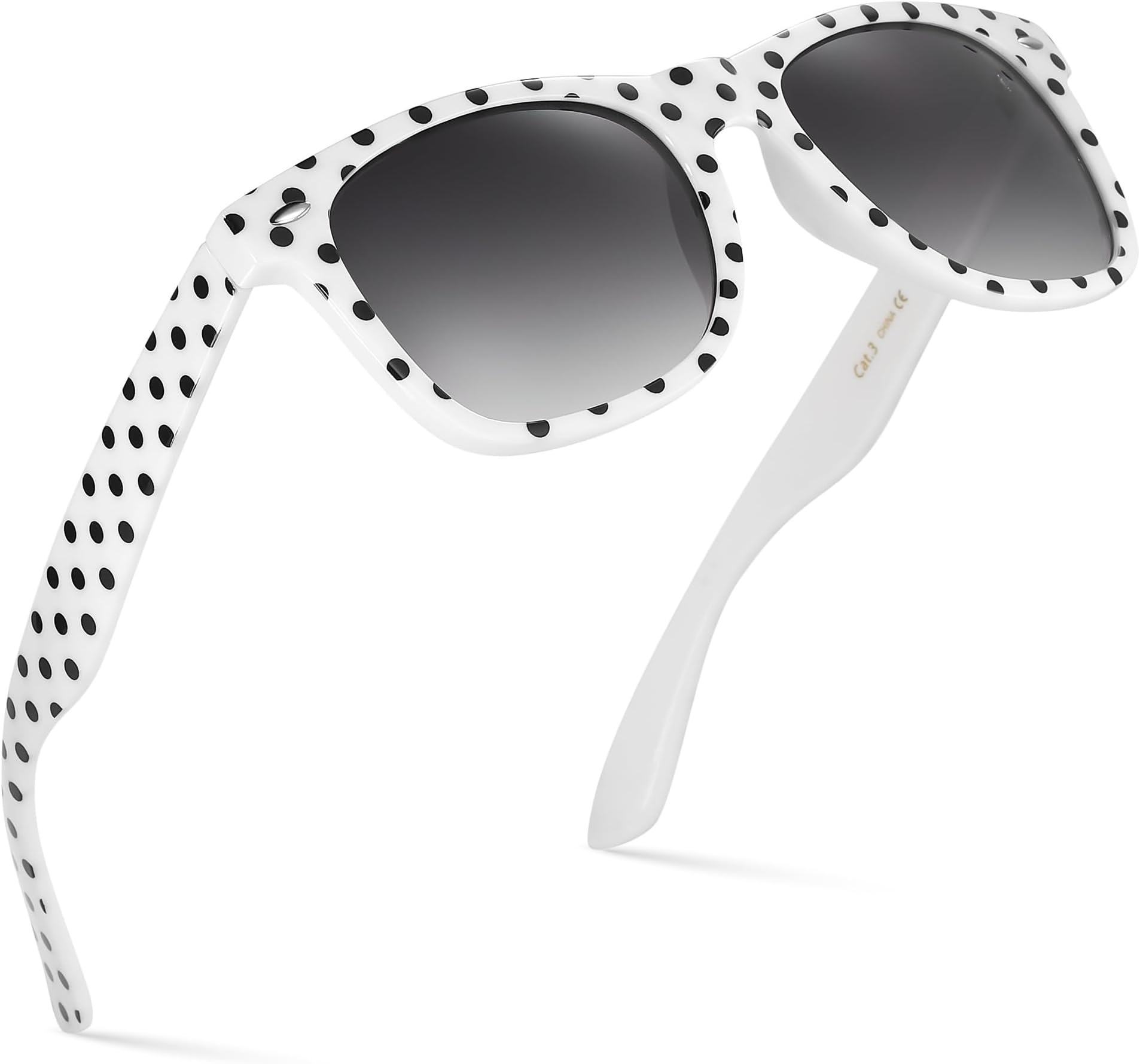 Polka Dot Vintage Fashion Sunglasses for Women UV400
