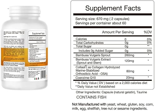 Miniatura 2 de Colasil Generador de colágeno  OSA patentado y colágeno hidrolizado para la piel, el cabello, las uñas, los huesos y la salud de las articulaciones,