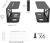 Vista 2 de Under Desk Laptop/Mini PC Storage Mount,CPU Holder,Compatible with Dell OptiPlex,Mac Book,Mac mini and More.
