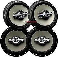 Kit 2 Pares Alto Falante 6 Polegadas Quadriaxial Som Automotivo 280W Leson