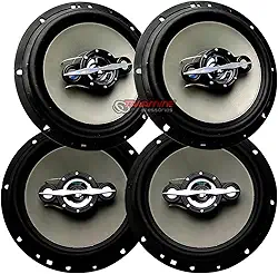 Kit 2 Pares Alto Falante 6 Polegadas Quadriaxial Som Automotivo 280W Leson