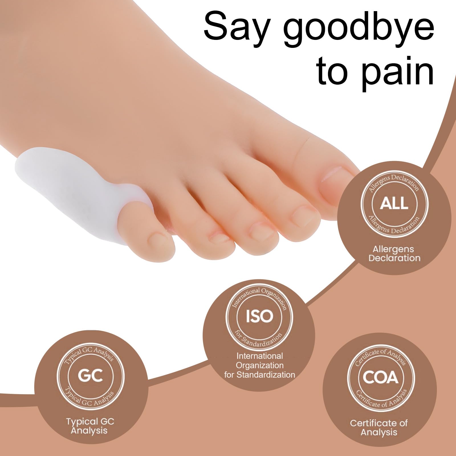 Dimeho Gel Zehenspreizer 20 Stück Weiche Gel-Bunionette-Polster Kleiner Zehenschutz Schneiderballen-Korrektor zur Schmerzlinderung Für Männer & Frauen Gel-Bunion-Schild zur Fußschmerzlinderung