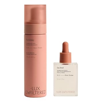 + Lux Unfiltered Complete Tan Set with N12 Bronzing Self Tanning Drops and N36 Classic Tanning Mousse