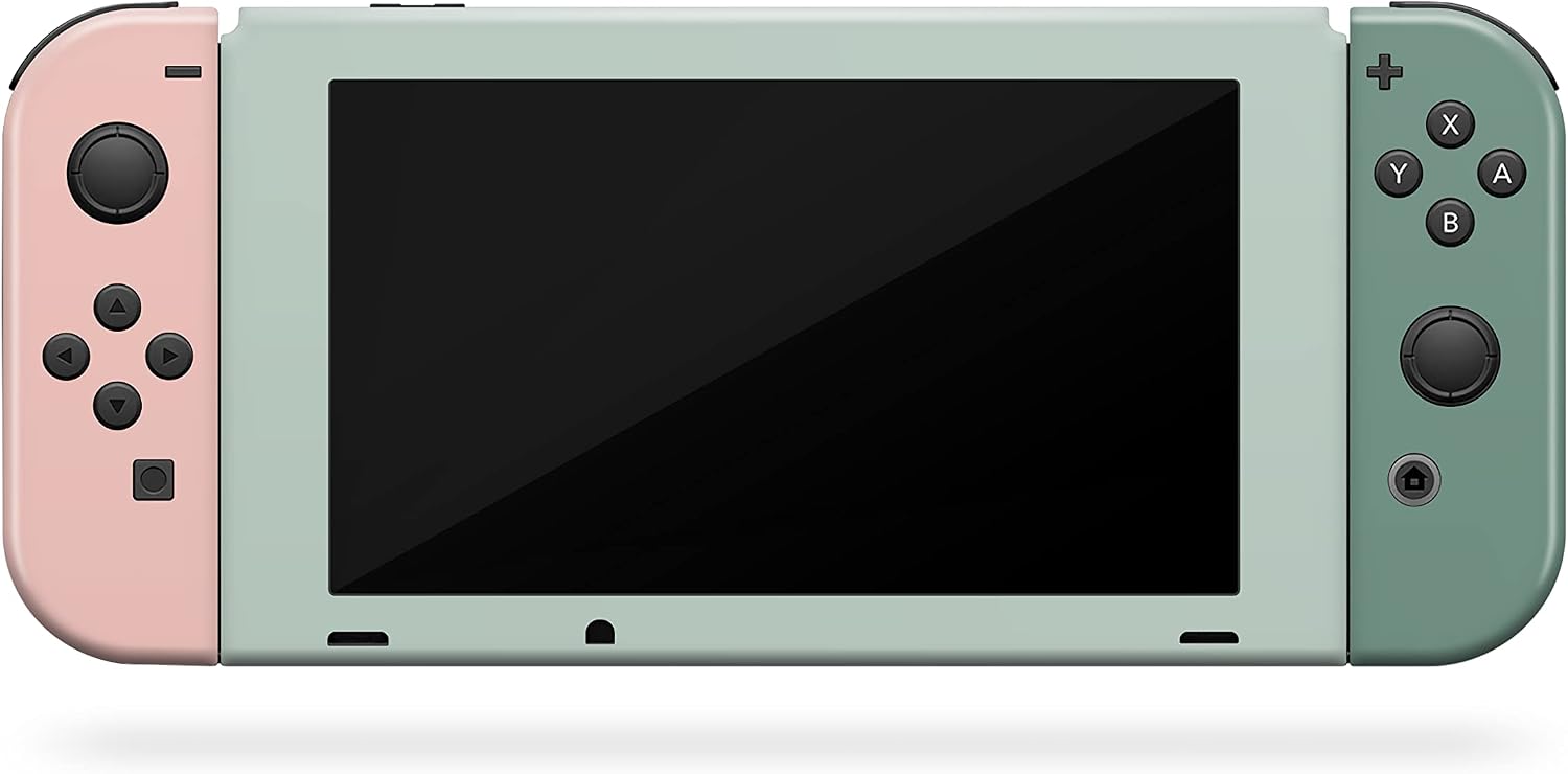 TACKY DESIGN Retro Pastel Classic Skin Compatible with Nintendo Switch, Colorwave Blocking Skin for Nintendo Switch Stickers, Premium Vinyl 3M Full Wrap Decal