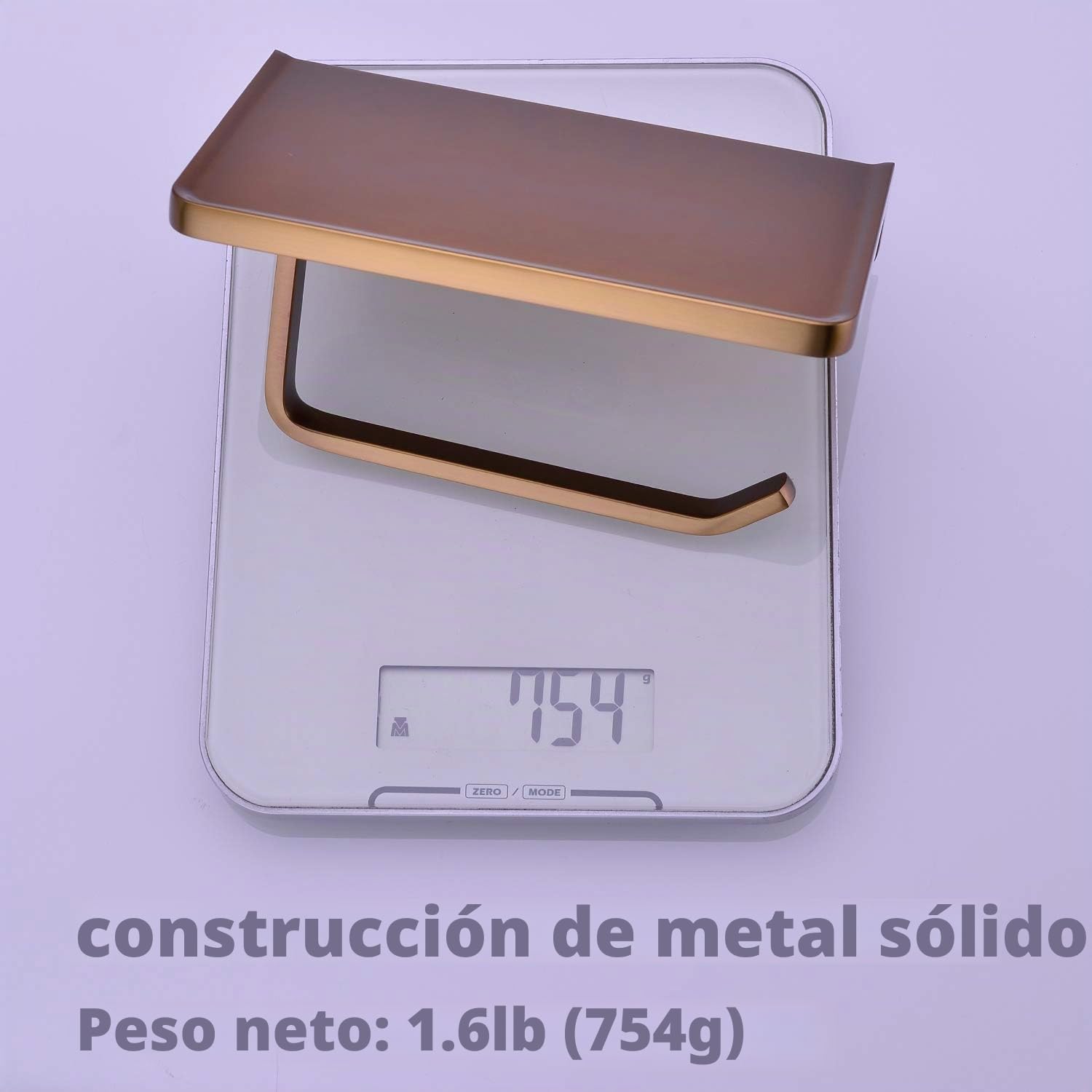 TRUSTMI Soporte de Papel higiénico con Estante para teléfono, Accesorios de baño de Bronce, dispensador de Rollo de pañuelos montado en la Pared, Oro Rosa Cepillado