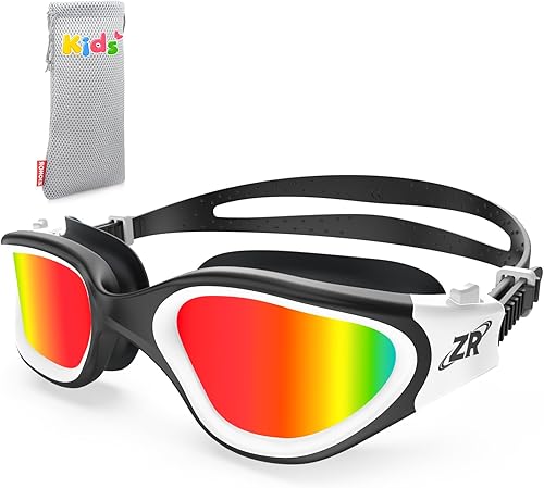 Miniatura 19 de ZIONOR Gafas de natación para niños, G1 MINI con protección UV, polarizadas, antivaho, para edades de 6 a 14 años A2