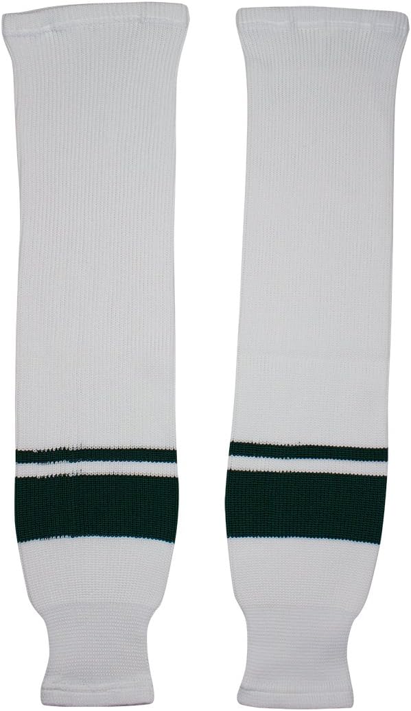 TronX Minnesota Knit Hockey Socks (20 Inch - White)