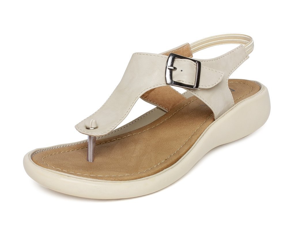 Vendoz Women Cream Sandals - 36 EU (B01GK6LUUG) Amazon Price History, Amazon Price Tracker