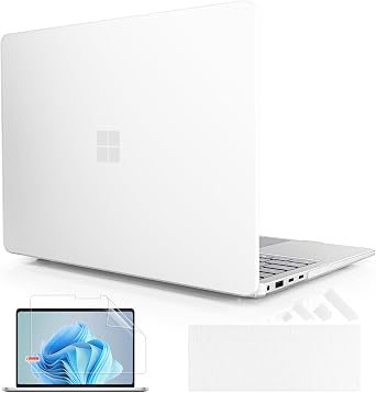 Case for 13.8 Inch Microsoft Surface Laptop 8 2026, Surface Laptop 7 2024 Model 2036,Plastic Hard Shell Case with Keyboard Cover, Matte Clear