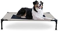 Vista 13 de K&H Pet Products Cuna elevada para perros para exteriores, hamaca elevada transpirable y refrescante para perros XL, cubierta de malla lavable