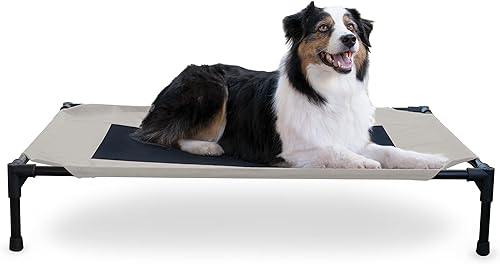 Miniatura 11 de K&H Pet Products Cuna elevada para perros al aire libre, cama elevada refrescante con malla transpirable impermeable para perros grandes, cama Malla