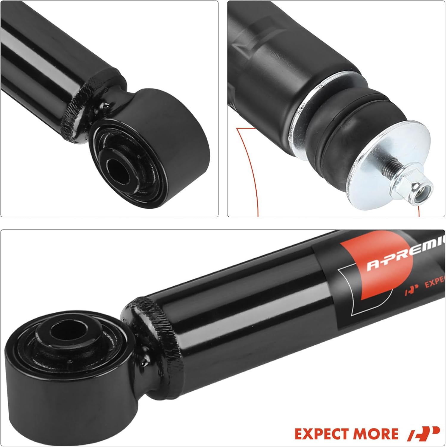 A-Premium Rear Shocks Compatible with Honda Civic 2013 2014 2015, Exc. Natural Gas Model - 2x Replacement Suspension Shock Absorber Strut