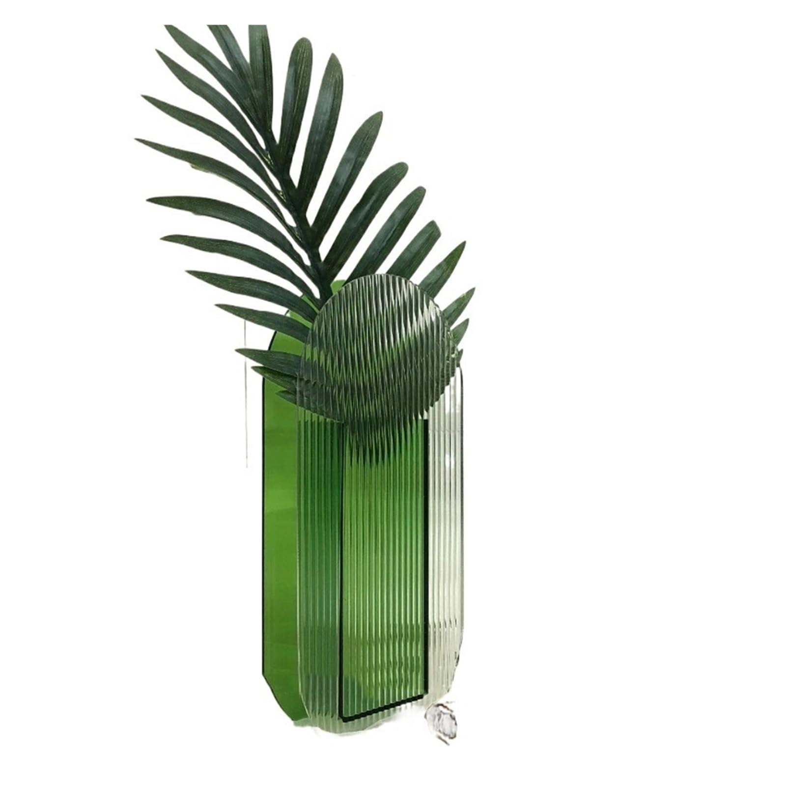 Luoaxinn Green Acrylic Vase Acrylic Flower Vase