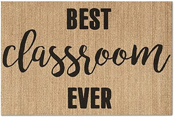 Best Classroom Ever Doormat Non Slip Absorbent Bathroom Rug Carpet for Home Entrance Kitchen Bathroom Doormats Tub Shower Decor 30x18 Inch