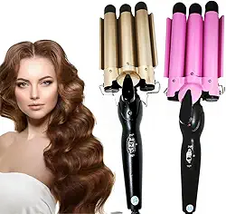 Modelador de Cachos Triondas Profissional (25MM) Bivolt | Turmalina Cerâmica com Íons Negativos | 2 Níveis de Temperatura (170°C-220°C) | Aquecimento Rápido para Ondas Duradouras, Largas e Perfeitas