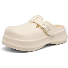 Womens Slip On Clogs Platform Garden Shoes Size 6-8