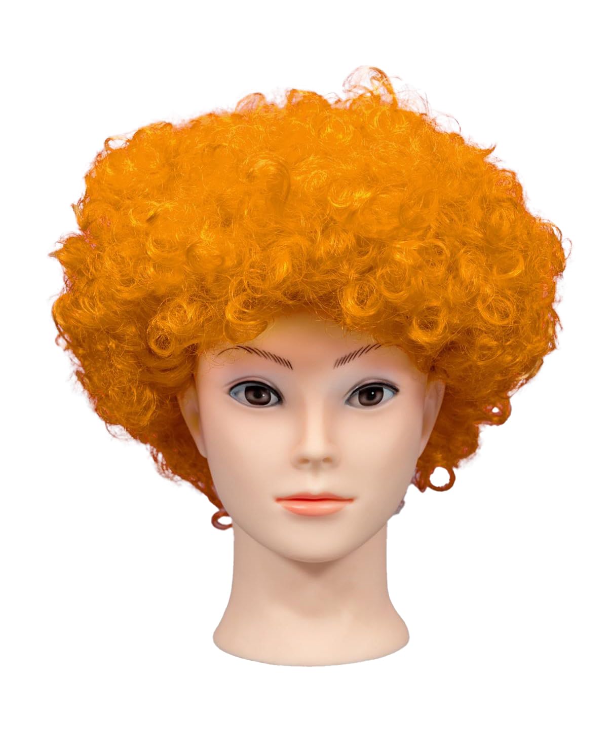 Afro Wigs Curly Bouncy Hair For Fancy Dress Party Costume Disco Accessory Unisex 60s 70S 80s Theme,Ginger
