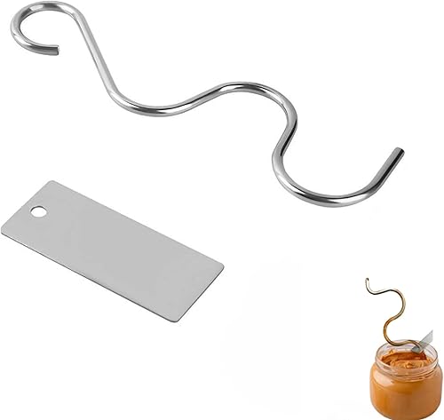 MUYOCUN Agitador de mantequilla de maní, mezclador de mantequilla de nuez, mezclador de mantequilla de maní de acero inoxidable, agitador y raspador