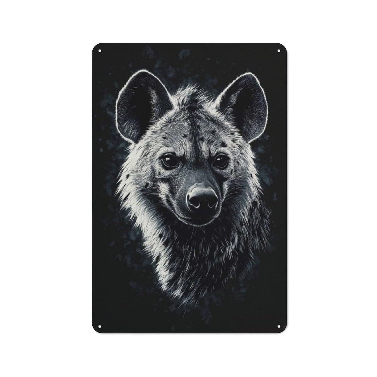 Junmoney Style-10 Vintage Garden Room Metal Sign 30X20cm Featuring Hyena Portrait, Utility Space Decor For Shed, Garden Room, Porch Or Garage