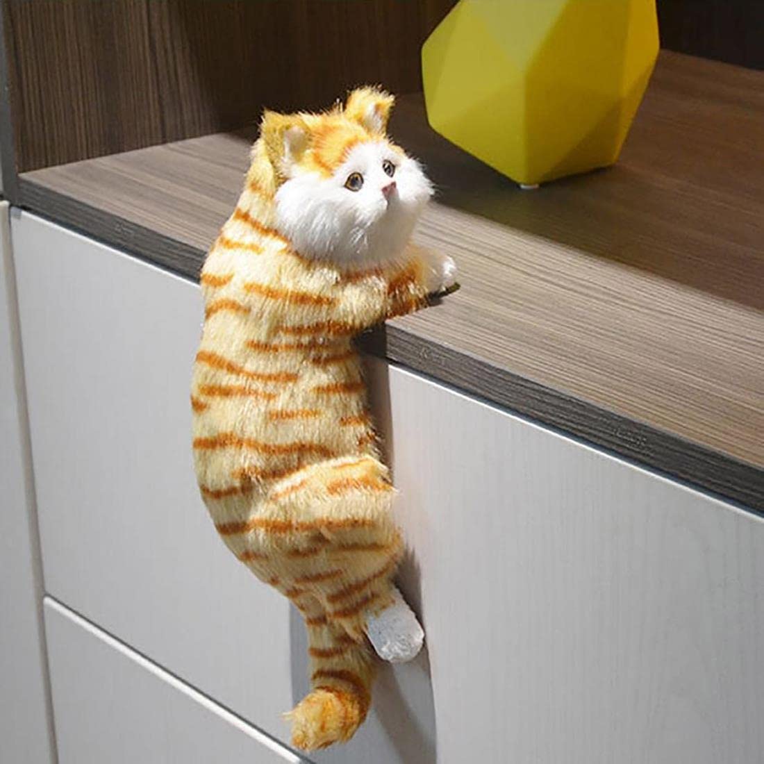 Amazon.co.jp: ぶら下がり猫 ぬいぐるみ 置物 猫 ねこ neko よじ登り猫