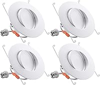 Vista 8 de TORCHSTAR Iluminación empotrable LED CRI90+ regulable 5CCT de 6 pulgadas, luces direccionales giratorias regulables, Downlight de techo ajustable