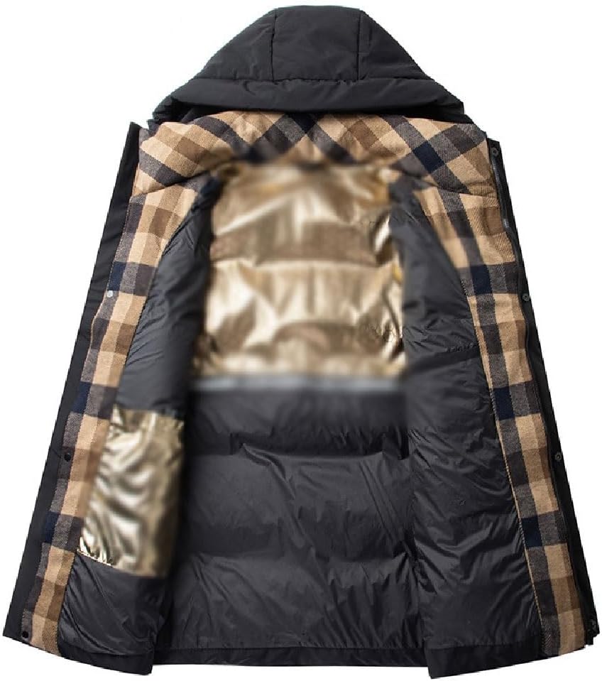 VIDI Winter Hooded Down Jacket Men's Thickened Workwear Cold Suit Short