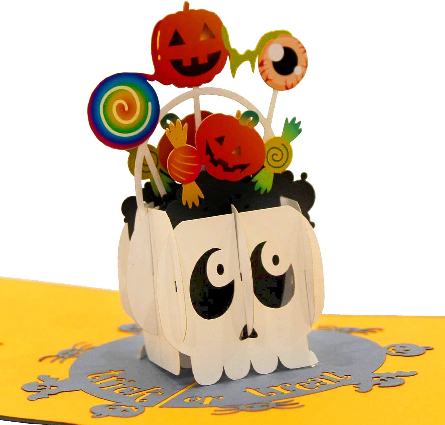 CUTE POPUP - Scream-worthy Halloween Pop Up Cards, Autumn Pop Up Cards, Birthday Pop Up Cards, Day of the Dead Pop Up Card, Startled Present for Kids, Grandson and Adults