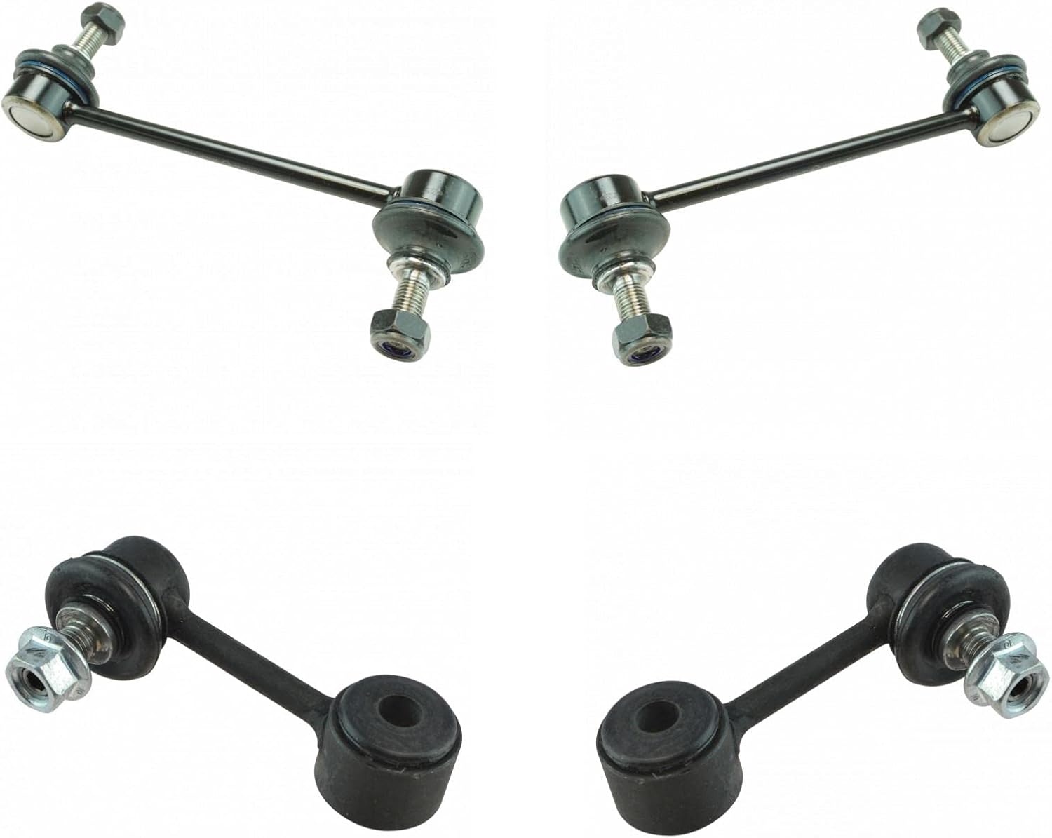 TRQ Front & Rear Sway Bar Stabilizer Link Set Compatible with 2010-2012 Ford Fusion 2009-2012 Lincoln MKZ 2010-2011 Mercury Milan