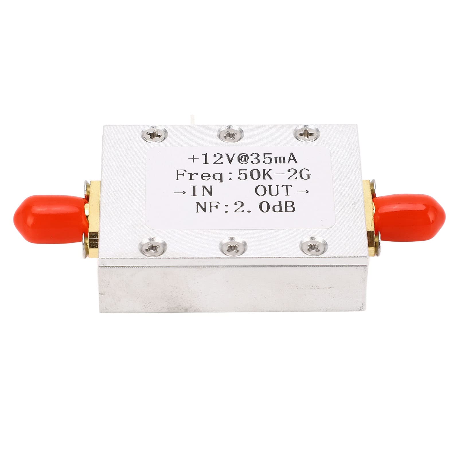 Amplificatore a banda ultra larga, gamma di frequenza 50KHz 2GHz, guadagno 31dB, basso rumore 2dB, design compatto per RF, TV, telecomando