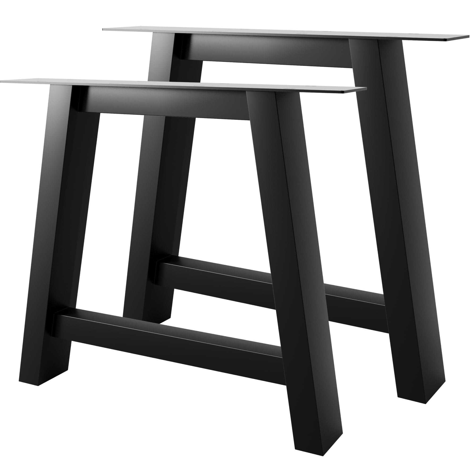 MetaloPro 2 stuks tafelpoten - metaal zwart 72 cm | Tafelkufen eettafel- poten zwaarlast tafel-frame tafel-onderstel meubelpoten tafelvoeten, salontafel eettafel woonkamertafel bureau