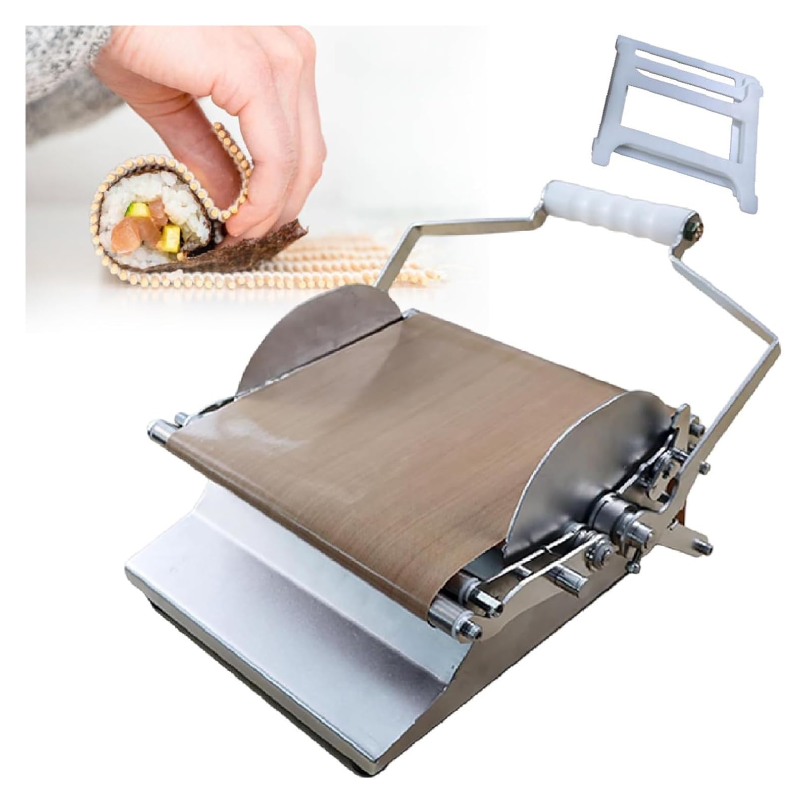 KEuLen Sushi-Roller-Set aus Edelstahl – Sushi-Rollermaschine for müheloses Sushi-Rollen