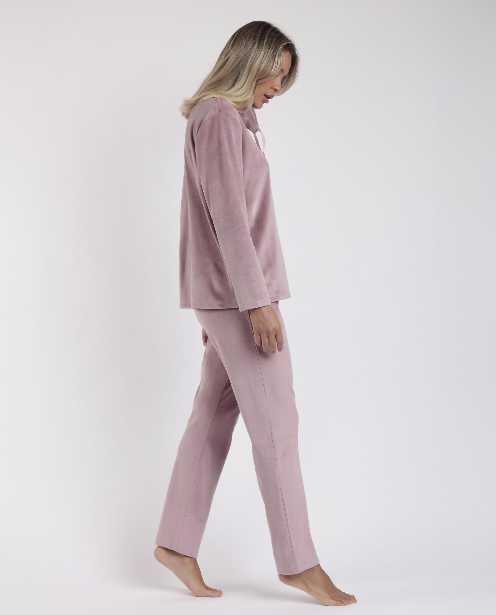 ADMAS Luxury Pigiama a maniche lunghe in velluto Tracksuit da donna
