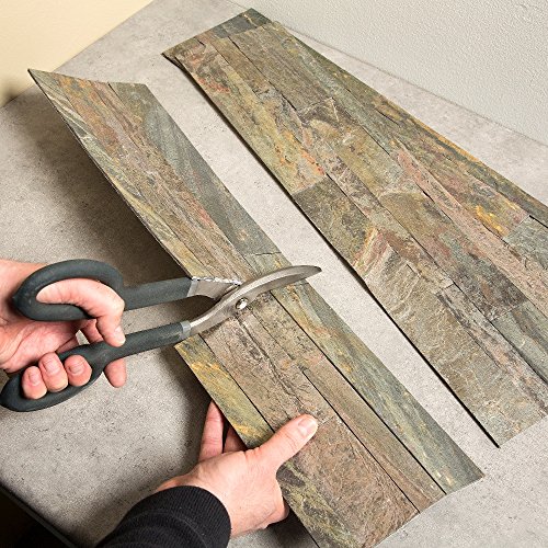 Aspect Peel And Stick Stone Overlay Kitchen Backsplash - Weathered Quartz (Approx. 15 Sq Ft Kit) - Easy Diy Tile Backsplash #TOP3