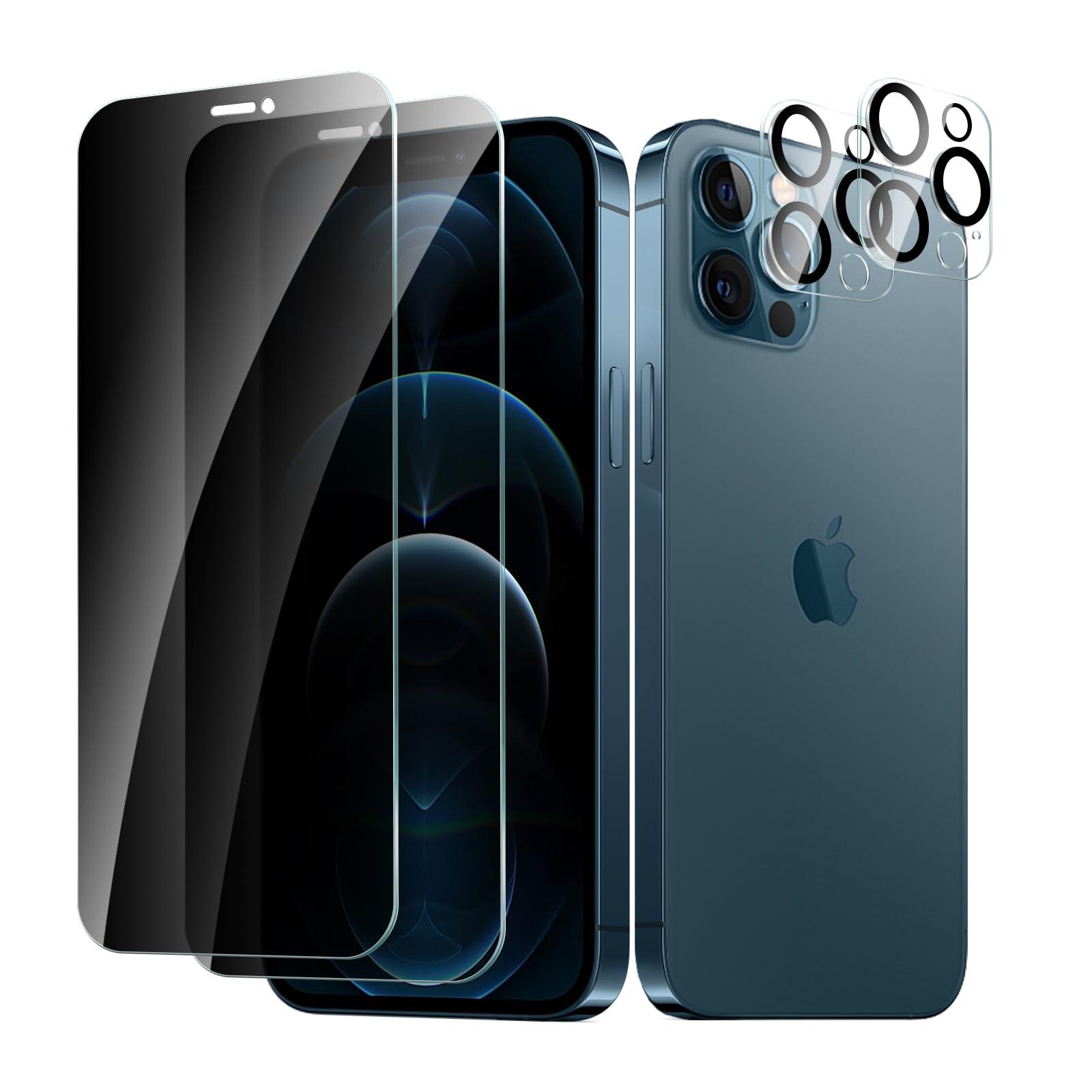 Jrkvniv Privacy Pellicola per iPhone 12 mini Vetro Temperato Anti Spy Durezza 9H Vetrino Protettiva Anti-Graffio Senza Bolle Ultra Resistente Anti-Impronta Anti-Spia Protezione Schermo,2 Pezzi