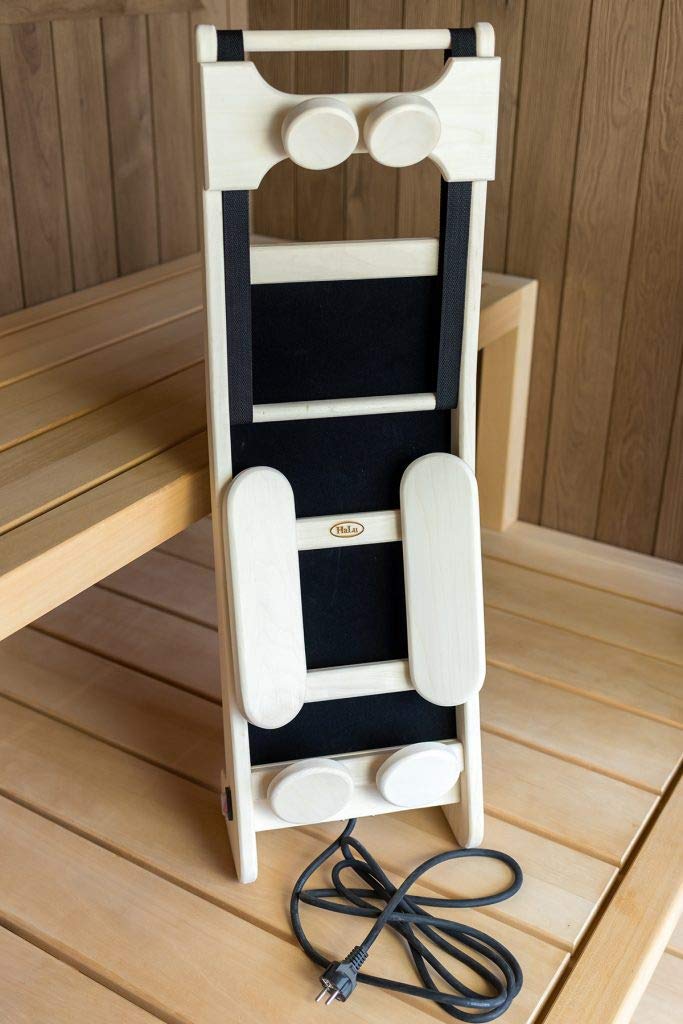 Halu H015 - Supporto ergonomico per sauna a infrarossi, colore: rosso cedro
