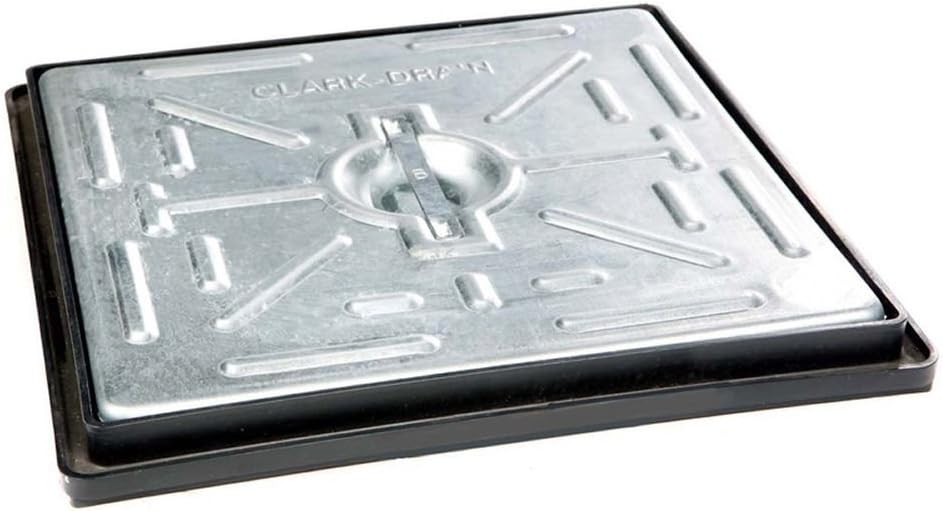 Clark Drain 300x300mm 5T Galvanised Steel Manhole Cover Single Seal with Frame PC2BG
