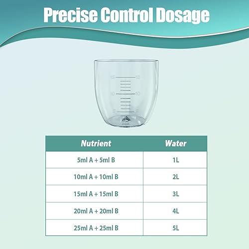 Miniatura 6 de Nutrientes hidropónicos para aerogardeno (27.1 fl oz en total), suministros hidropónicos de alimentos vegetales A y B, fertilizante para plantas de