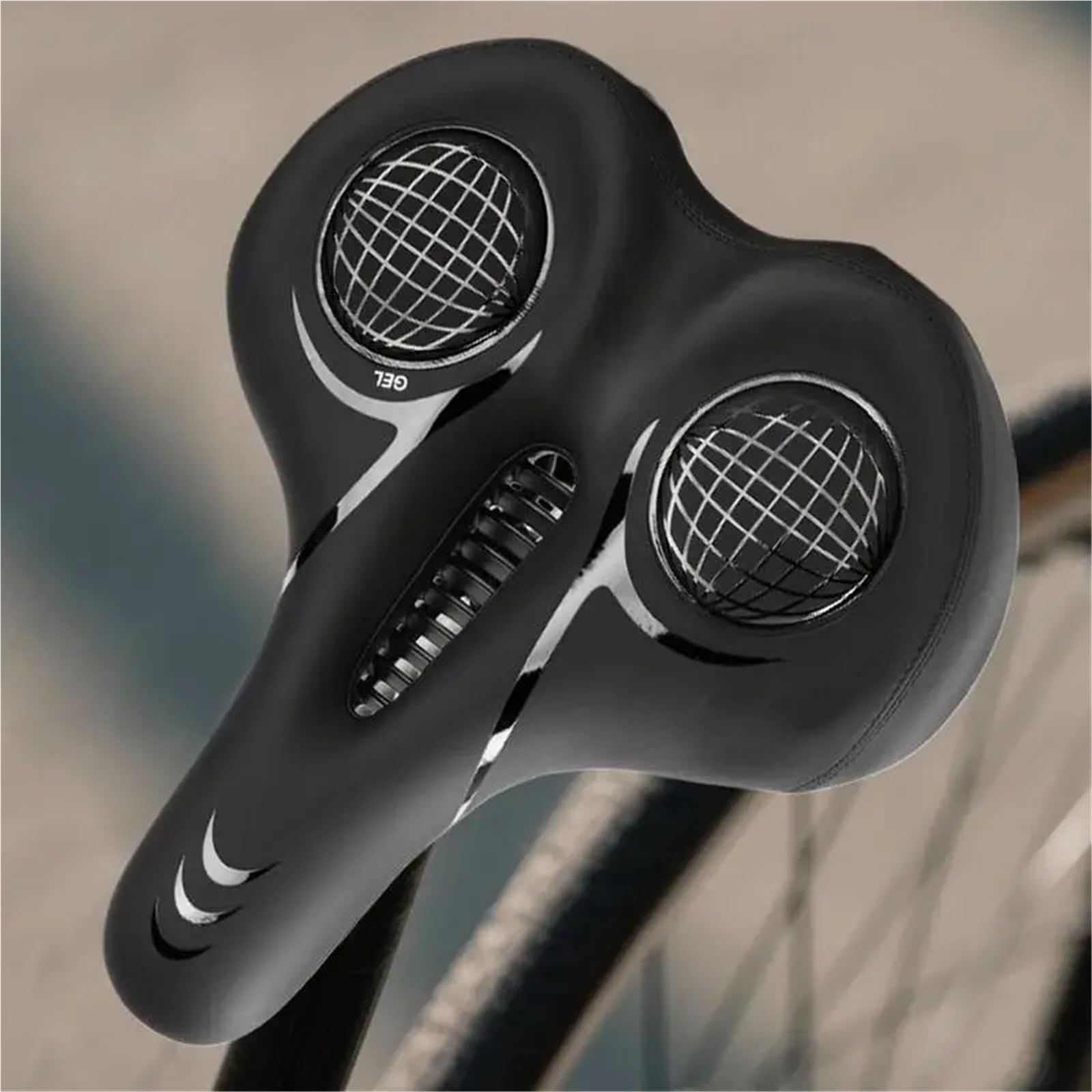 Fahrradsattel Sitz for Fahrrad, weicher for Radfahrer, stoßdämpfender Fahrradstützsattel, gepolstertes Fahrradsitzkissen for Männer und Frauen