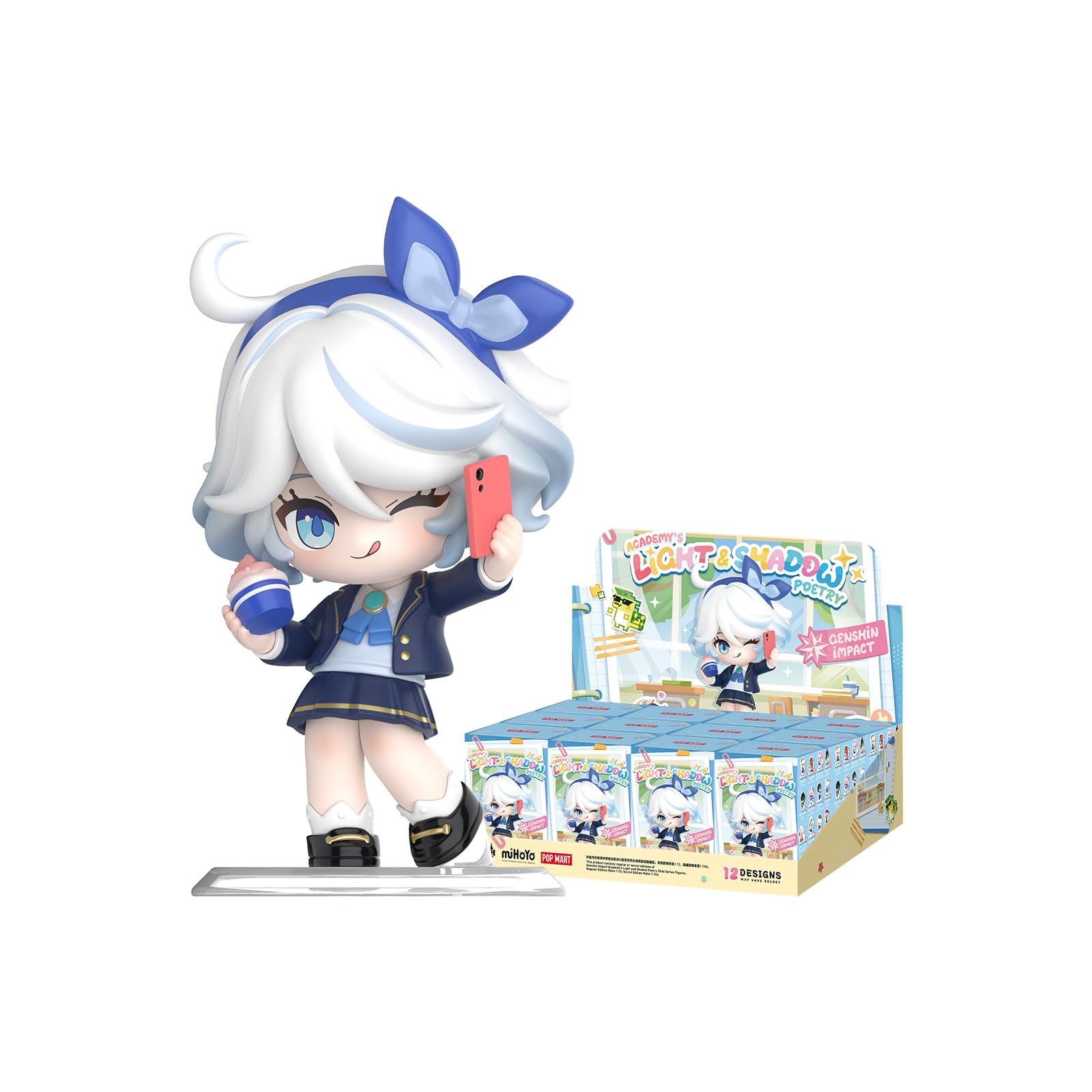 【公式品】原神 ポップマート 学園キャンパスシリーズ　12体セミコンプ品 Amazon | 【POP MART 公式ストア】原神学園キャンパスシリーズちび