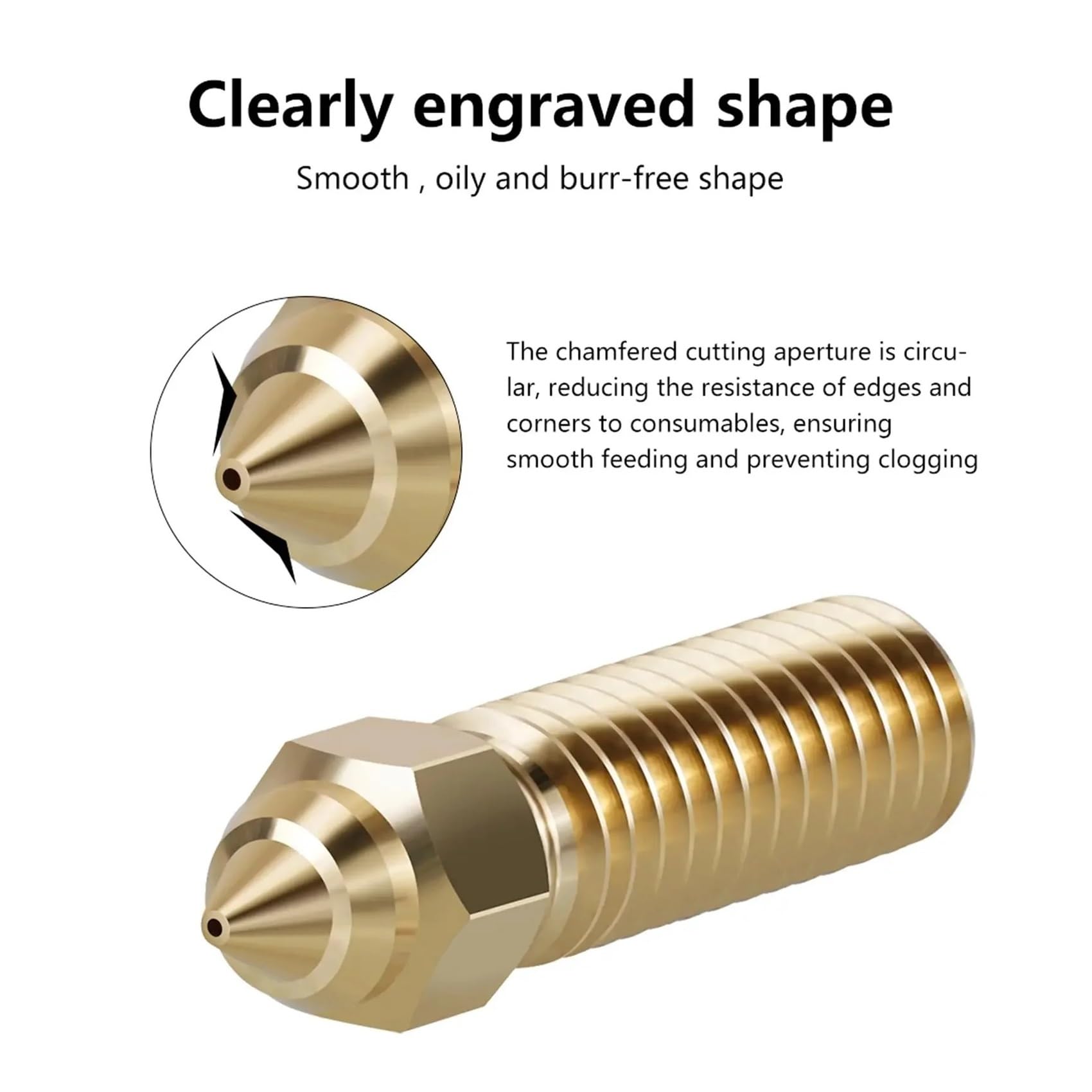Ugelli ottone,compatibile con Creality, K1 Max CR-M4 | 1 o 5 pezzi,ugelli in ottone,0.4mm,per filamento da 1.75mm,controllare il modello prima dell'acquisto(5pcs K1 Nozzle)