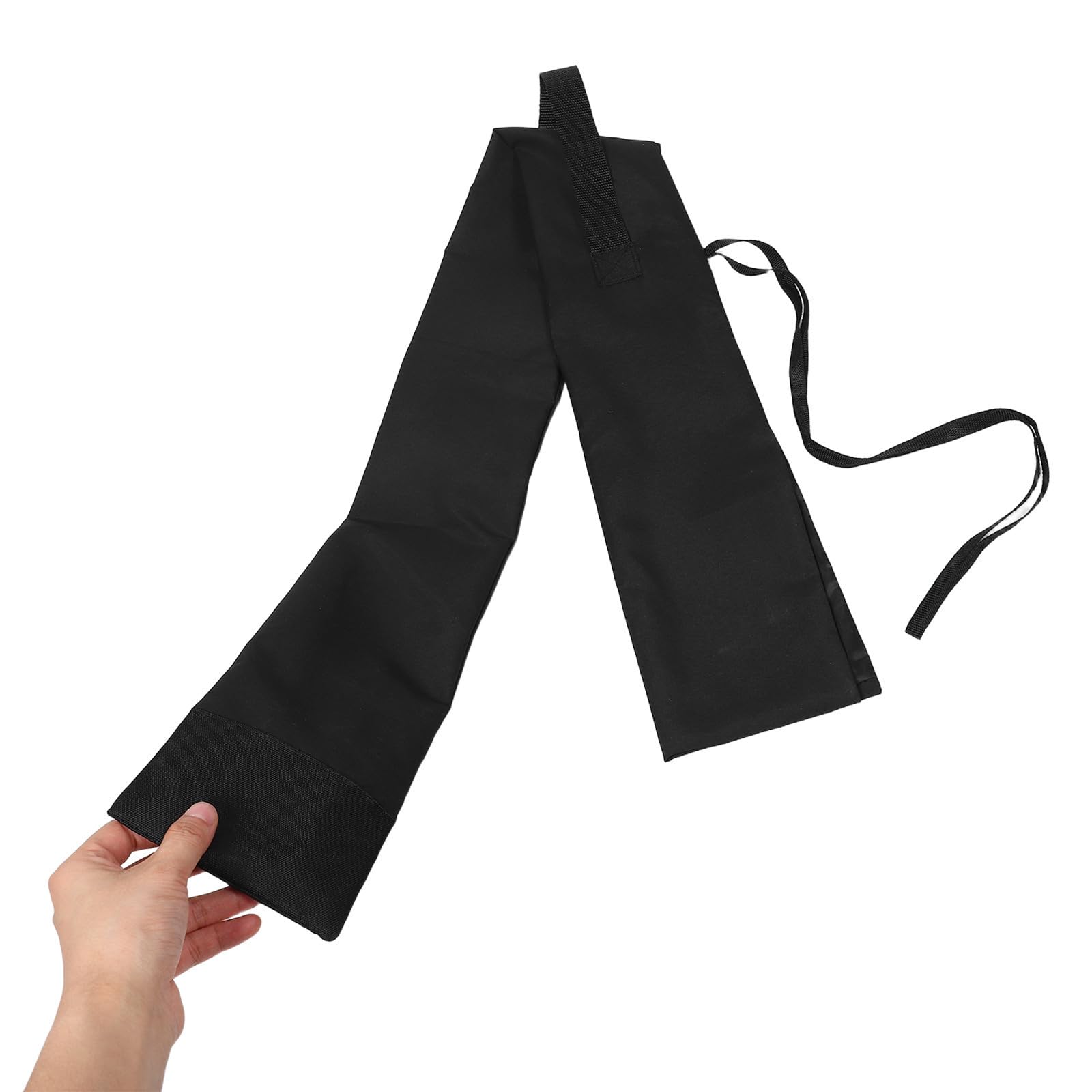 Healeved 5 Pezzi Borsa Porta Tai Ji in Cotone Nero con Chiusura Sicura e Tracolla Regolabile per Arti Marziali e Feste di Halloween