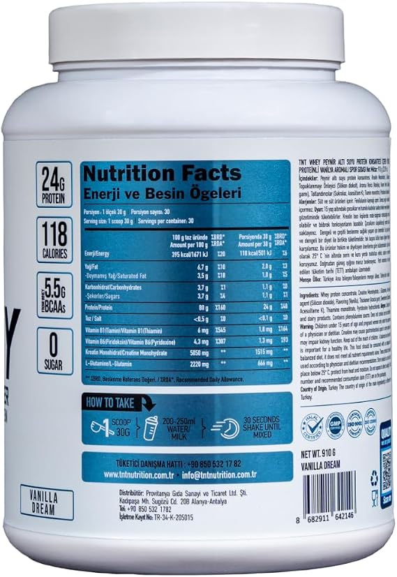 Whey Protein Powder 910 Gr Vanilla Dreams Whey Protein