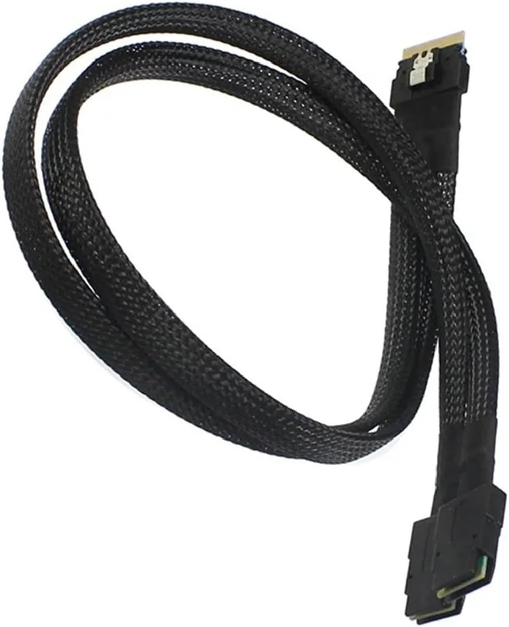 PCI-E 4.0 SFF-8654 8i 74pin to Dual SFF-8087 MiniSAS Cable PCI-Express(1M)